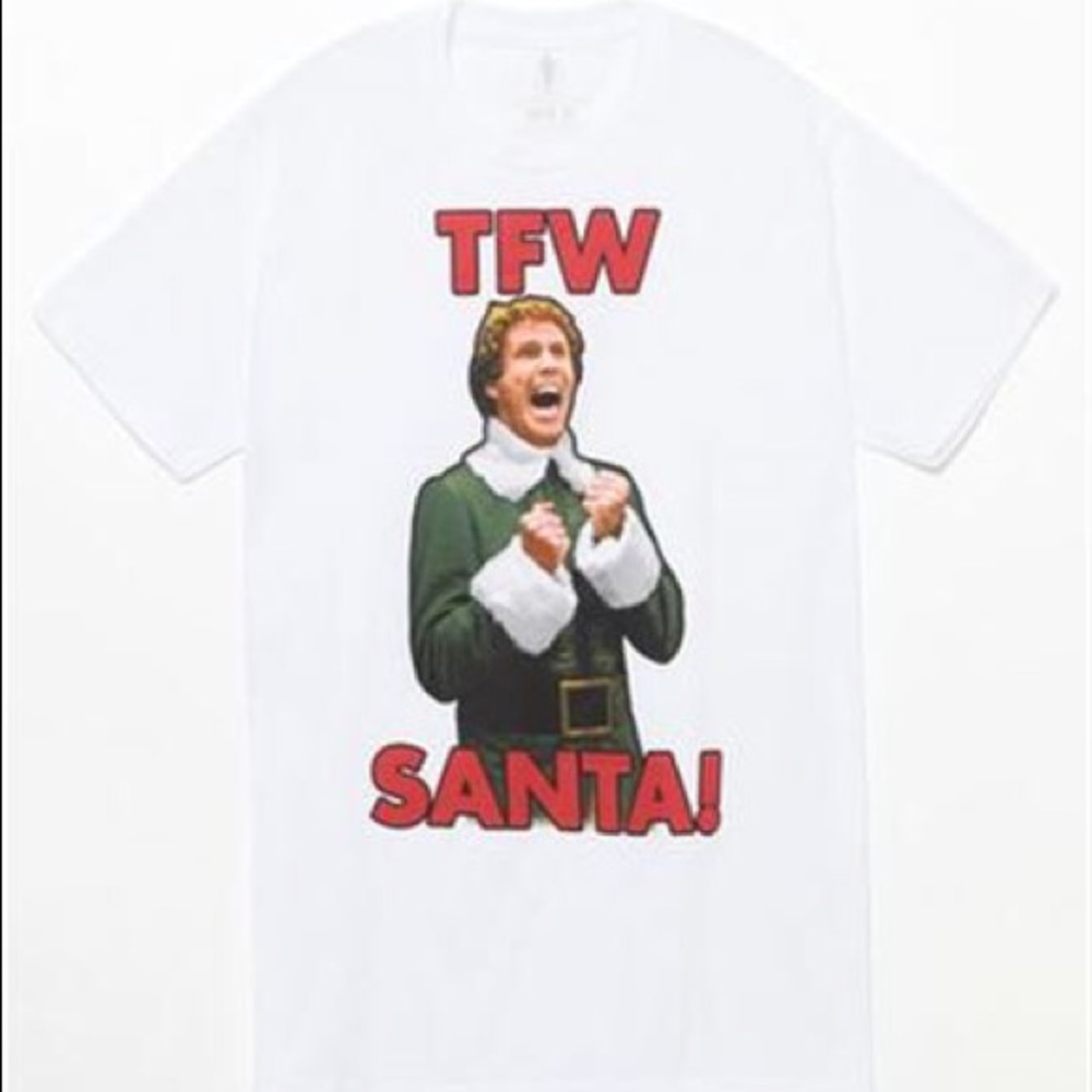 White Elf TFW Santa T-shirt with Will Ferrell